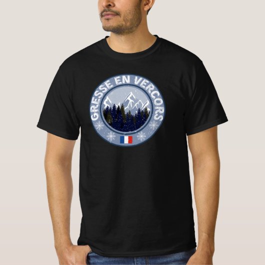 Gresse in Vercors Skistation T-Shirt (Vorderseite)
