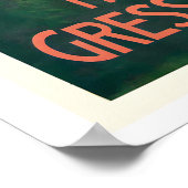 Gressoney Italy Italian State Railroad Vintage Poster (Ecke)