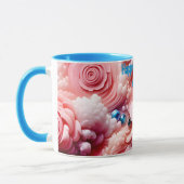 GRETA ~ Abstraktes Muster 3D ~ Pinks Tasse (Links)