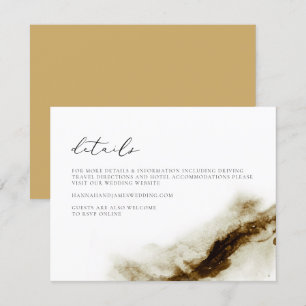 GRETA Bohemisch Earth Tone Wasserfarbendetails-Kar Einladung