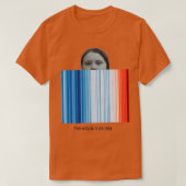 Greta Climate Erwärmung Stripes The House is on Fi T-Shirt (Design vorne)