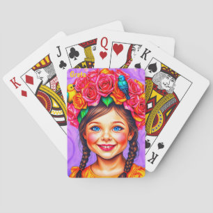 GRETA ~ EASTER BONNET ~ Niedliche Girl Birds ~ Spielkarten