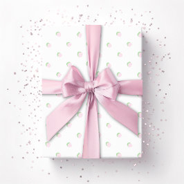 Greta Fun Dot in Pink and Green Geschenkpapier