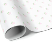 Greta Fun Dot in Rosa und Grün Geschenkpapier (Rolleneckpunkt)