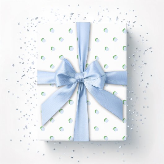 Greta Fun Dot in Schiefer und Grün Geschenkpapier