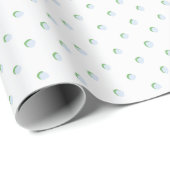 Greta Fun Dot in Slate and Green Geschenkpapier (Rolleneckpunkt)