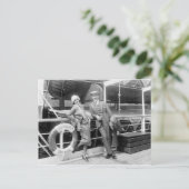 Greta Garbo und Mauritz Stiller 1925 Postkarte (Stehend Vorderseite)