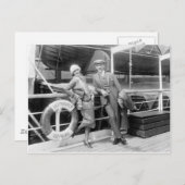 Greta Garbo und Mauritz Stiller 1925 Postkarte (Vorne/Hinten)