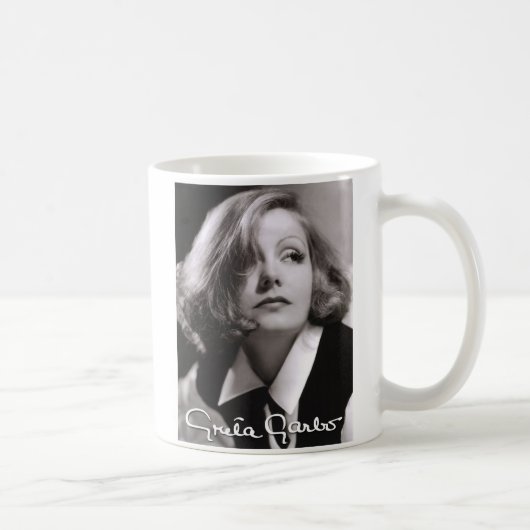 Greta Garbo Unterzeichnungs-Tasse Kaffeetasse (Rechts)