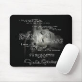 Greta Garbo-Zitat-Mausunterlage Mousepad (Mit Mouse)