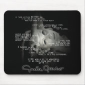 Greta Garbo-Zitat-Mausunterlage Mousepad (Vorne)