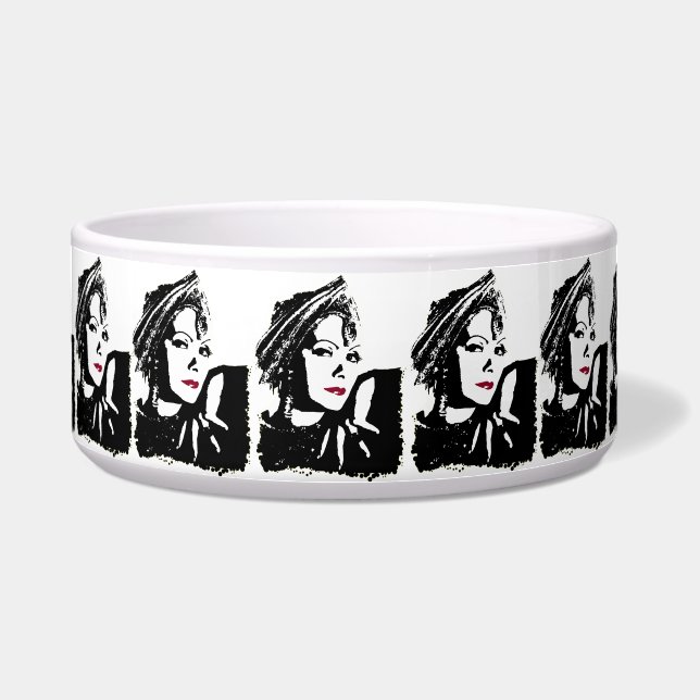 Greta in Black and White Napf (Vorderseite)