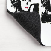 Greta in Schwarz-Weiß Mousepad (Ecke)