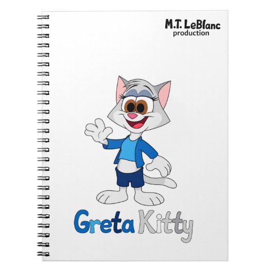 Greta Kitty Notizblock (Vorderseite)