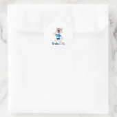 Greta Kitty Rund Sticker (Tasche)
