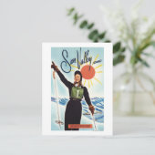 Gretchen Fraser Advertisement Poster Postkarte (Stehend Vorderseite)