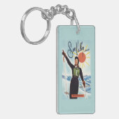 Gretchen Fraser Anzeige-Plakat Schlüsselanhänger (Vorderseite links)