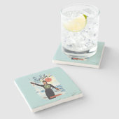 Gretchen Fraser Anzeige-Plakat Steinuntersetzer (Seitenansicht)