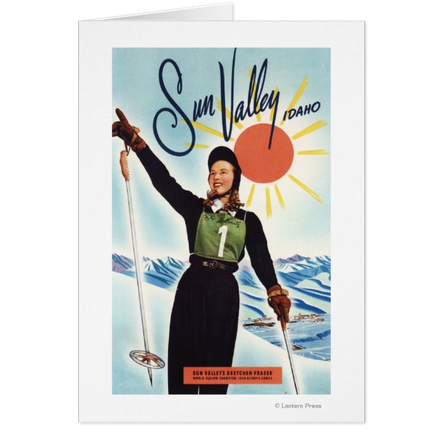 Gretchen Fraser Werbeplakat (Vorne)