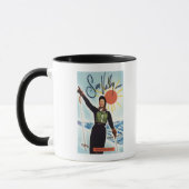 Gretchen Fraser Werbeplakat Tasse (Links)