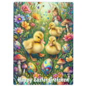 GRETCHEN ~ FROHE OSTERN ~ OSTERENTCHEN ~  KLEMMBRETT (Rückseite)