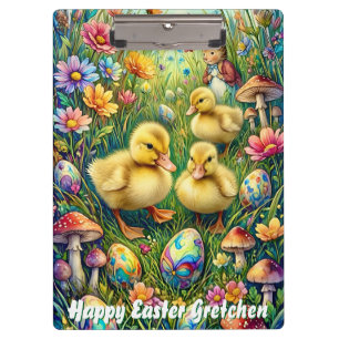 GRETCHEN ~ FROHE OSTERN ~ OSTERENTCHEN ~  KLEMMBRETT