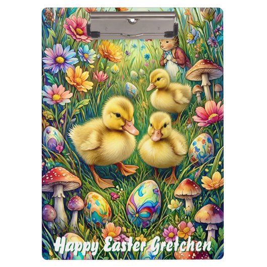 GRETCHEN ~ FROHE OSTERN ~ OSTERENTCHEN ~  KLEMMBRETT (Vorderseite)