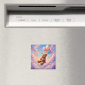 GRETCHEN ~ Frohe Ostern ~ Schwebender Teddybär ~ Magnet (In Situ (Geschirrspüler))
