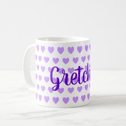 Gretchen in Lila Kaffeetasse (Vorderseite Links)
