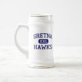 Gretna - Falken - Highschool - Gretna Virginia Bierglas (Links)