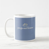 Gretta Rose in der Perlen-Mops-Tasse Kaffeetasse (Links)