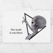 Grey Alien, the truth is out there Lebensmitteletikett (Einzelnes Label)