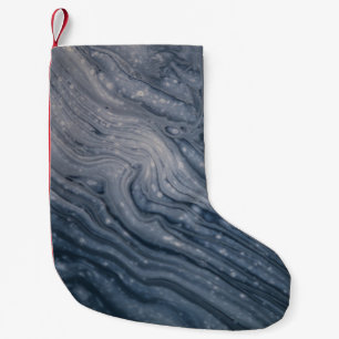 Grey and black abstract painting kleiner weihnachtsstrumpf