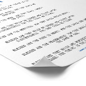 Grey and Blue Beatitudes Inspiration Poster (Ecke)