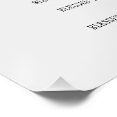 Grey and Blue Beatitudes Inspiration Poster (Ecke)