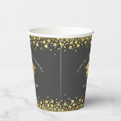 Grey and Gold Graduation Pappbecher (Rechts)