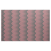 Grey and Pink Zigzag Zickzack Stoff (Yard (91,4 cm))