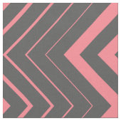 Grey and Pink Zigzag Zickzack Stoff (Nahaufnahme)