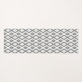 Grey and white diamond pattern yogamatte (Vorderseite (Horizontal))
