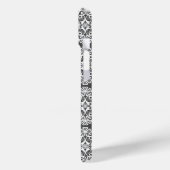 Grey and white lace pattern Case-Mate iPhone hülle (Rückseite / Links)