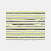 Grey and Yellow Stripes Fleecedecke (Vorderseite (Horizontal))