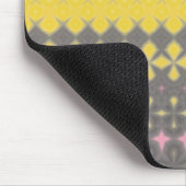 Grey and Yellow Stylish Mouse pad Mousepad (Ecke)