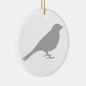 Grey Bird - Circle Ornament  (Rechts)