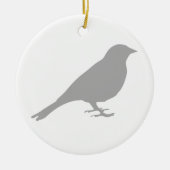 Grey Bird - Circle Ornament  (Vorne)