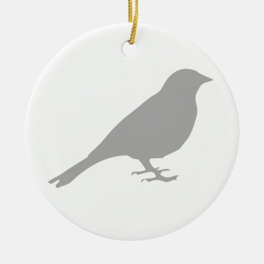 Grey Bird - Circle Ornament  (Vorne)