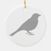 Grey Bird - Circle Ornament  (Hinten)