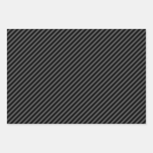 Grey & Black Wrapping Paper Sheets Geschenkpapier Set (Vorderseite 3)