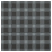 Grey Blue & Black Buffalo Plaid Stoff (Muster)