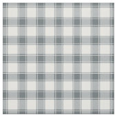 Grey Blue & White Buffalo Plaid Stoff (Muster)