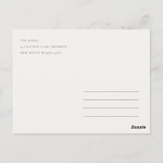 Grey Blush Bear Bearly Wait Balloon Babydusche Postkarte (Rückseite)